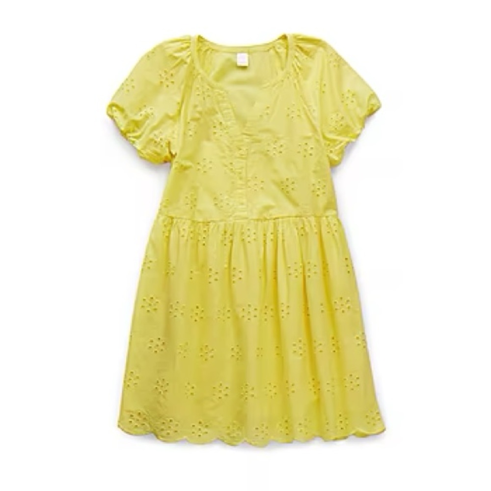 Peyton & Parker Womens Short Sleeve A-Line Dress